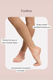 Girls Contoursoft Footless Tights