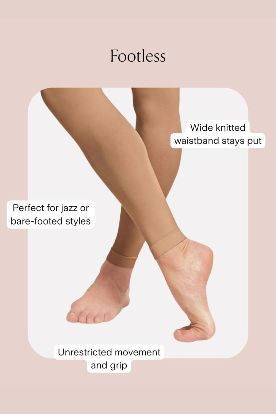 Ladies Contoursoft Footless Tights