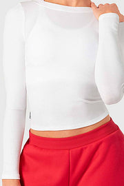 Girls Low Back Long Sleeve Top