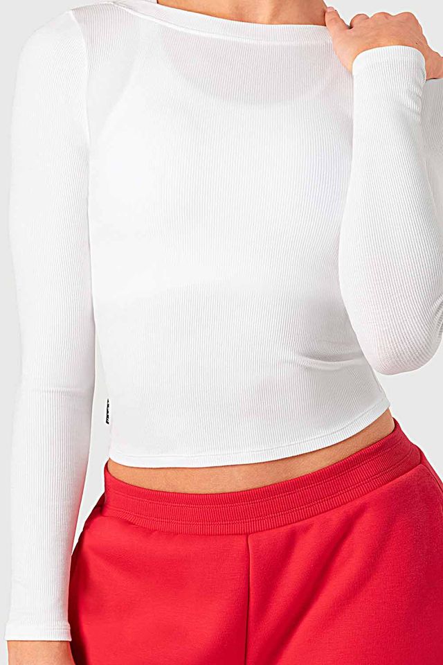 Girls Low Back Long Sleeve Top