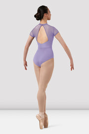 Ladies Mirella Chevron Cap Sleeve Leotard