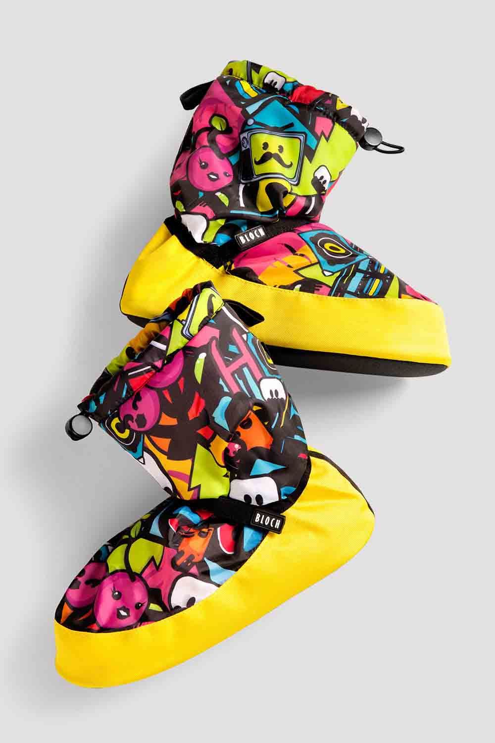 Adult Sticker Print Warm Up Booties
