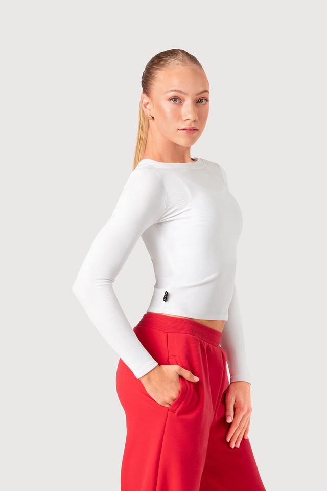 Girls Low Back Long Sleeve Top