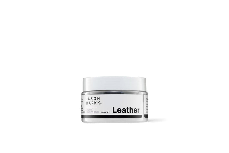 Jason Markk leather balm jar with white lid