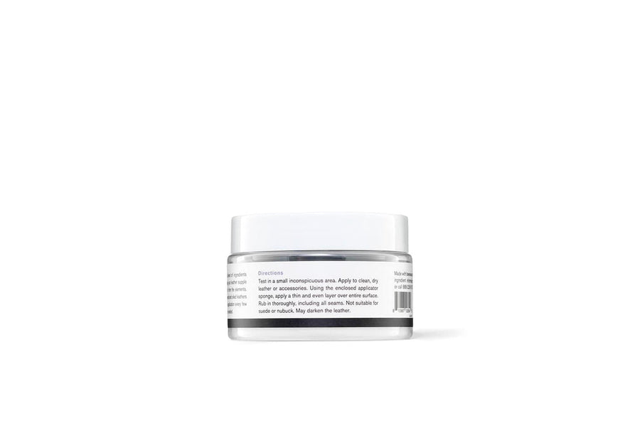 Jason Markk leather balm jar, side view