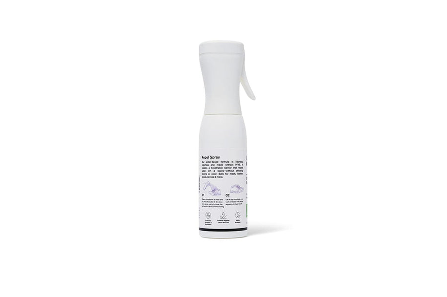 Jason Markk Repel spray bottle, side view