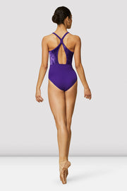 Ladies Nakita Velvet High Neck Leotard