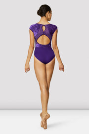 Ladies Eden Velvet Cap Sleeve Leotard