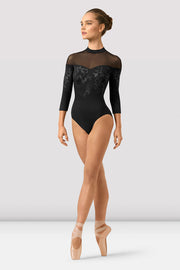 Ladies Boutique Mirage Print Long Sleeve Leotard