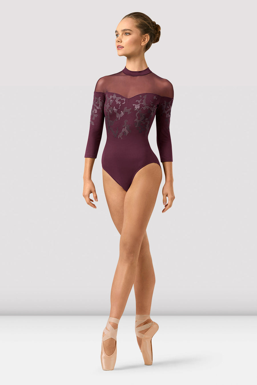 Ladies Boutique Mirage Print Long Sleeve Leotard