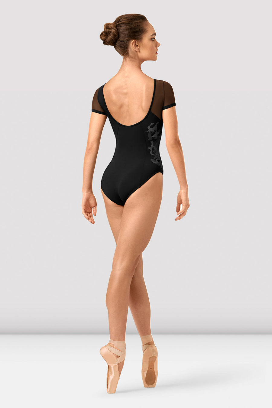 Ladies Adalia Mirage Print Boat Neck Leotard