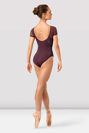Ladies Adalia Mirage Print Boat Neck Leotard