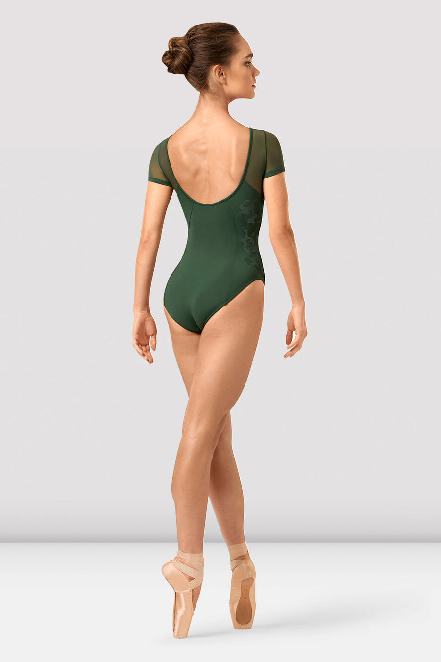 Ladies Adalia Mirage Print Boat Neck Leotard