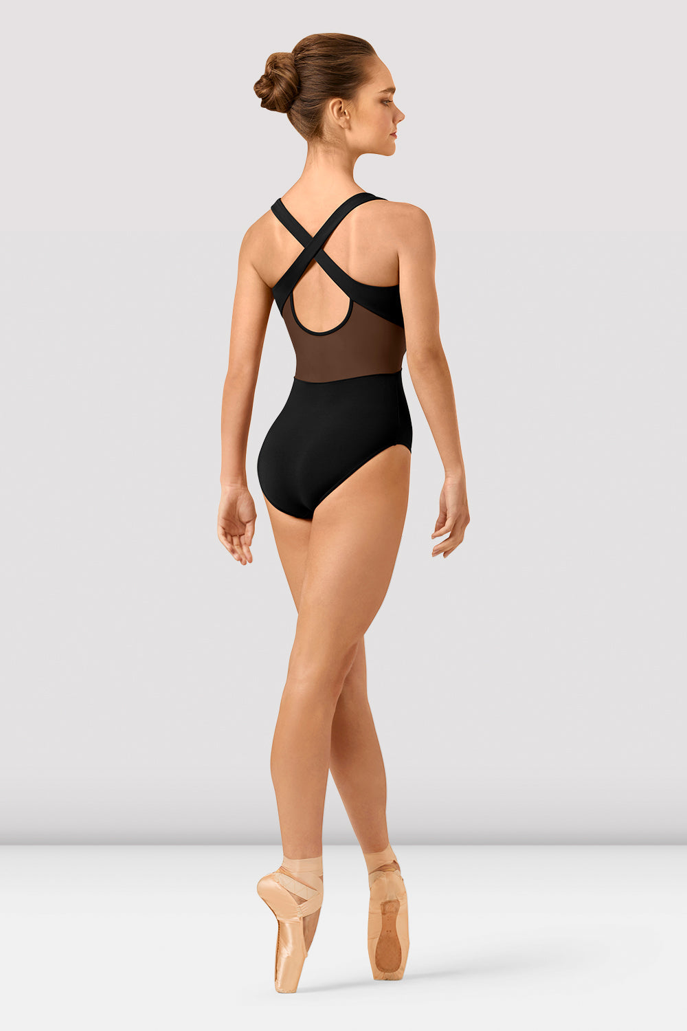 Ladies Hanoko Mirage Print Cross Back Leotard