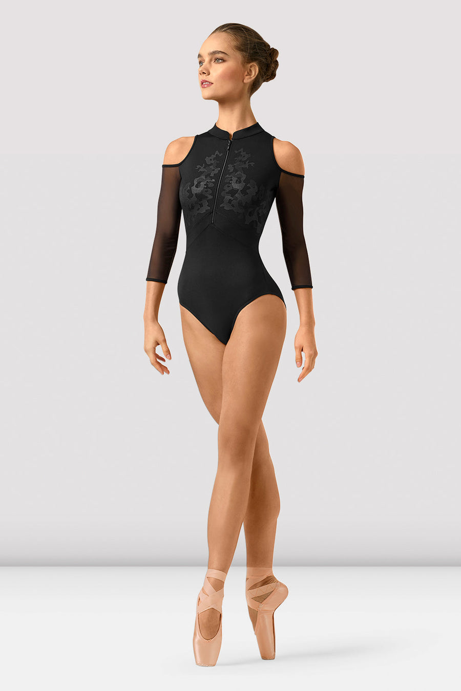 Ladies Indiana Mirage Print 3/4 Sleeve Leotard