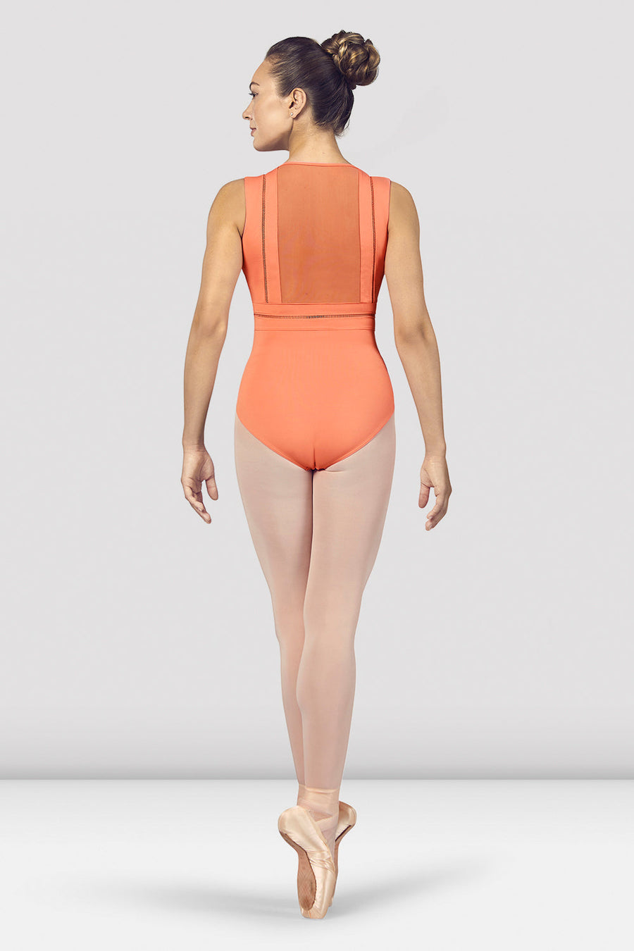 Ladies Zahra V Neckline Mesh Back Tank Leotard