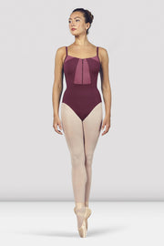 Ladies Vilette Zip Front Open Back Camisole Leotard
