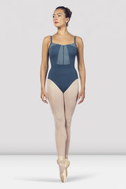 Ladies Vilette Zip Front Open Back Camisole Leotard