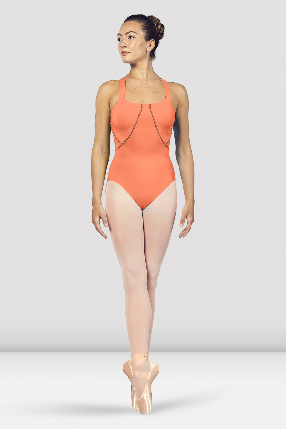 Ladies Marion Scoop Neckline Cross Back Tank Leotard