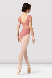 Ladies Clea Corset Short Sleeve Leotard