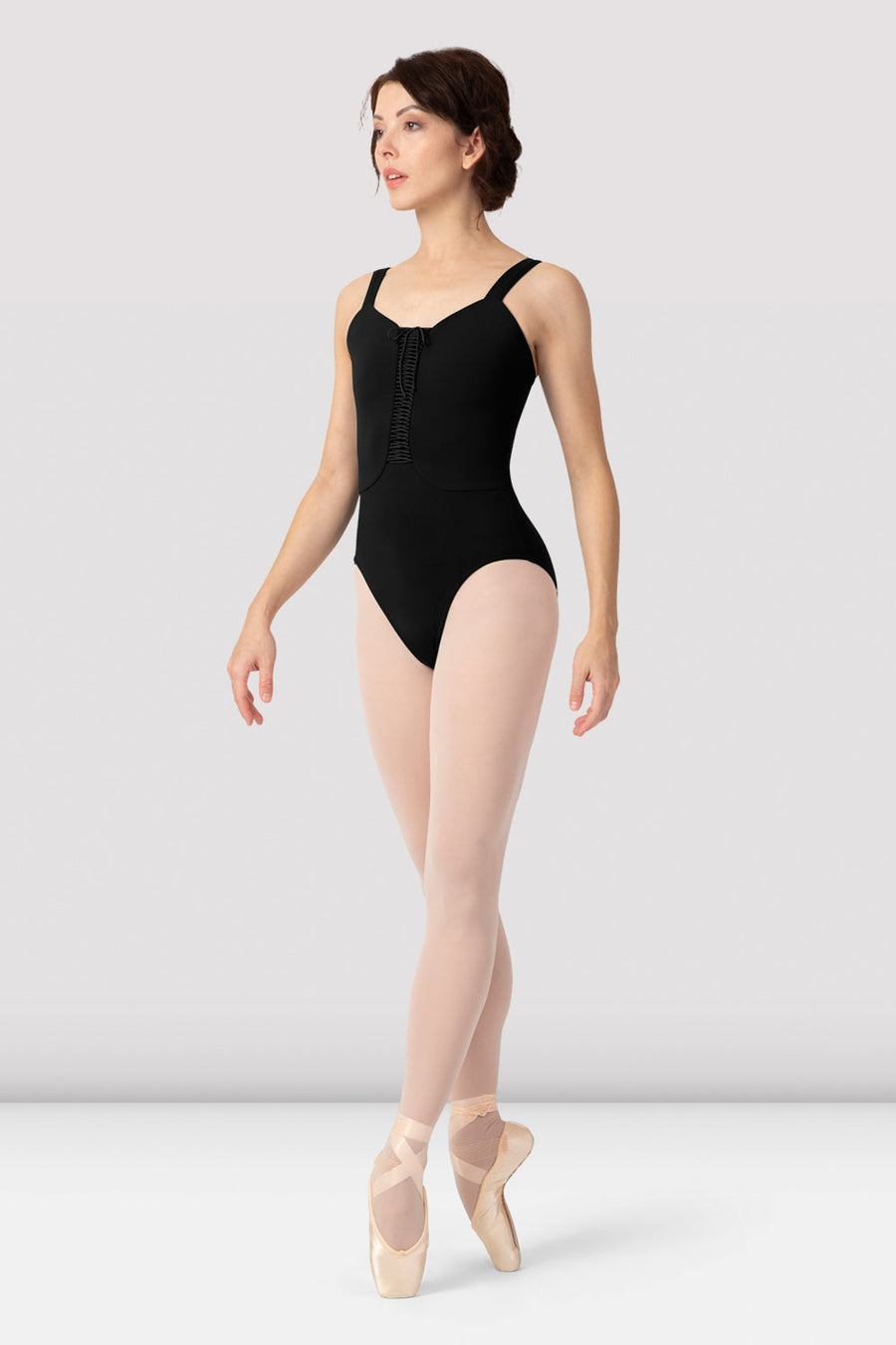 Ladies Thara Lace Up Camisole Leotard