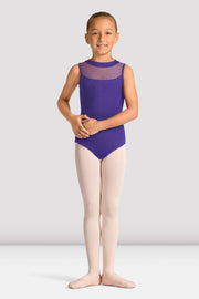 Girls Mirella Celestia Zip Back Printed Leotard