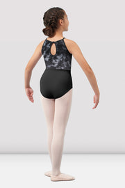 Girls Mirella Watercolor Halter Neck Leotard