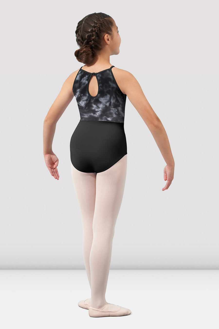 Girls Mirella Watercolor Halter Neck Leotard
