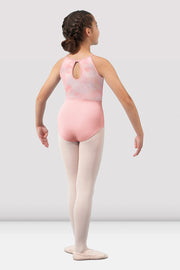 Girls Mirella Watercolor Halter Neck Leotard