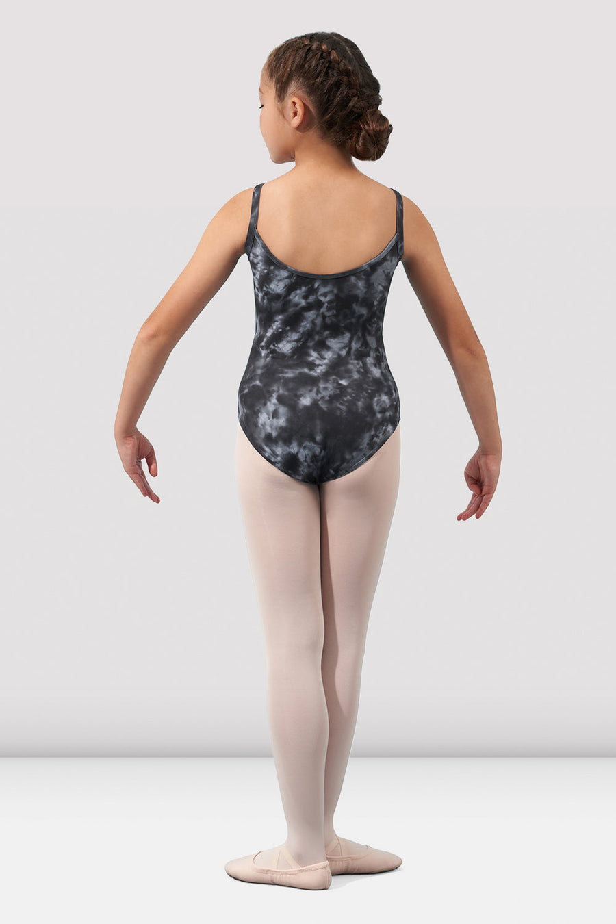 Girls Mirella Watercolor Scoop Neck Leotard