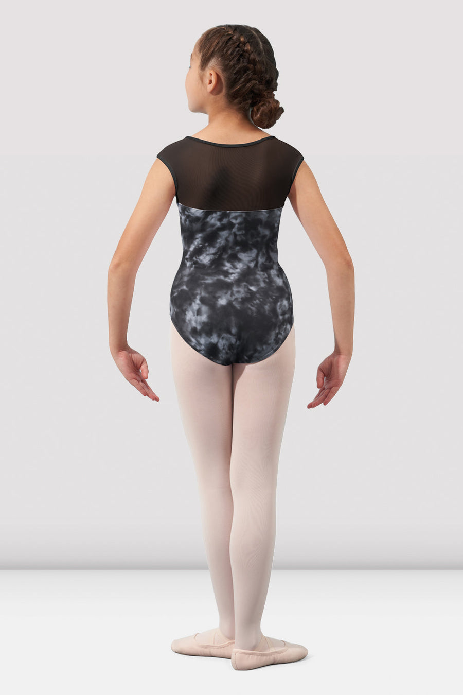 Girls Mirella Watercolor Cap Sleeve Leotard
