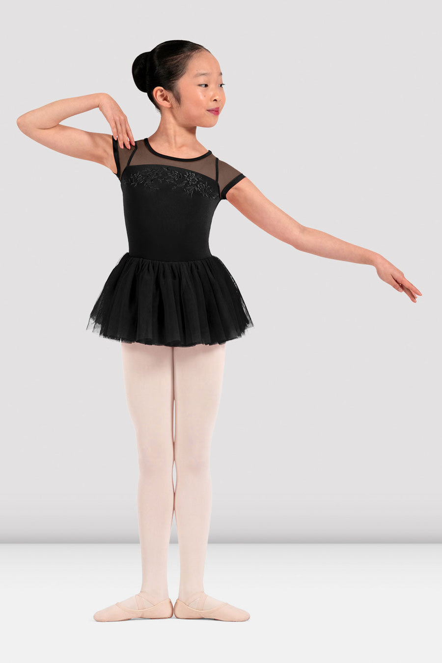 Girls Mirella Adagio Cap Sleeve Tutu Dress