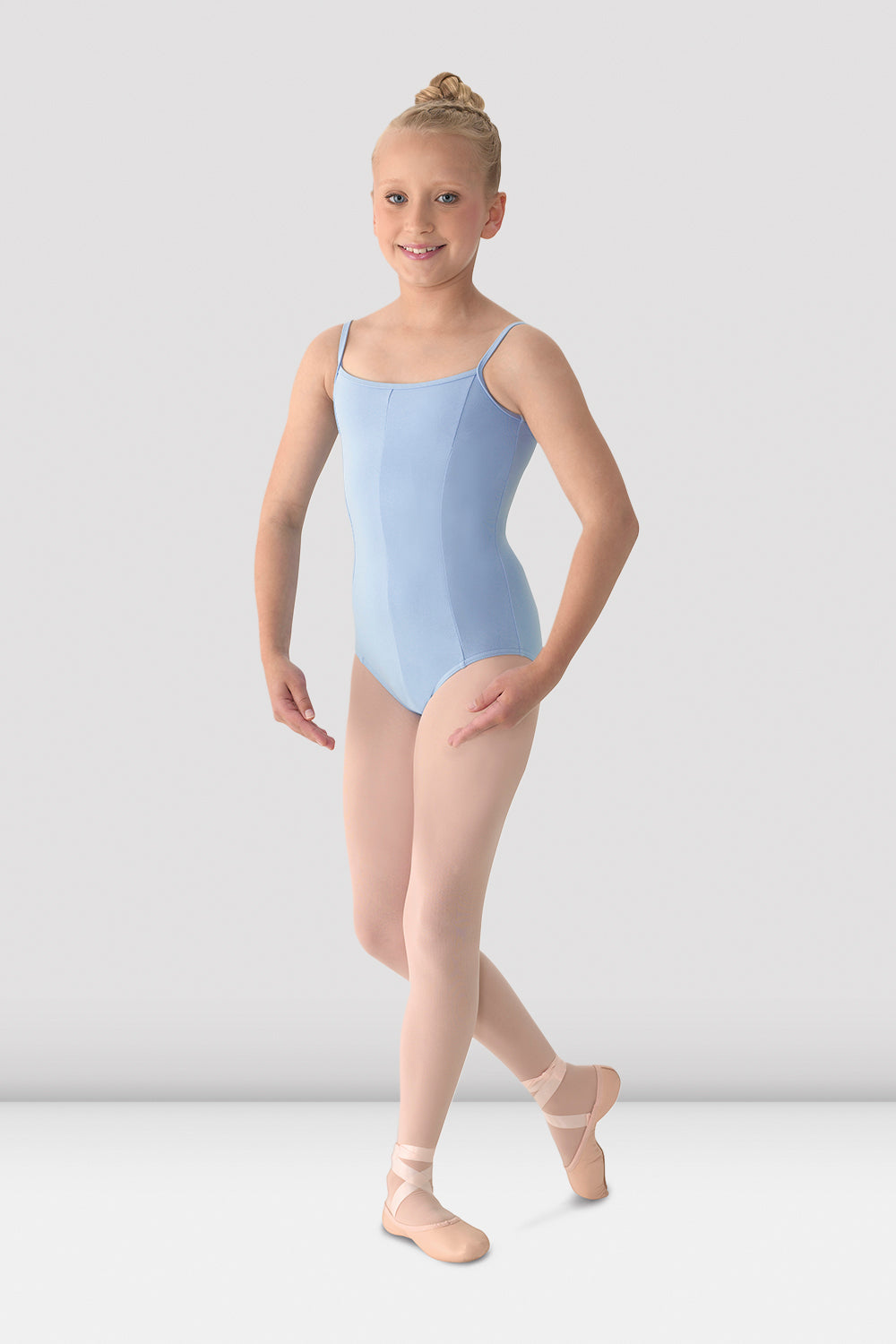 Girls Mirella Princess Seam V Front Camisole Leotard