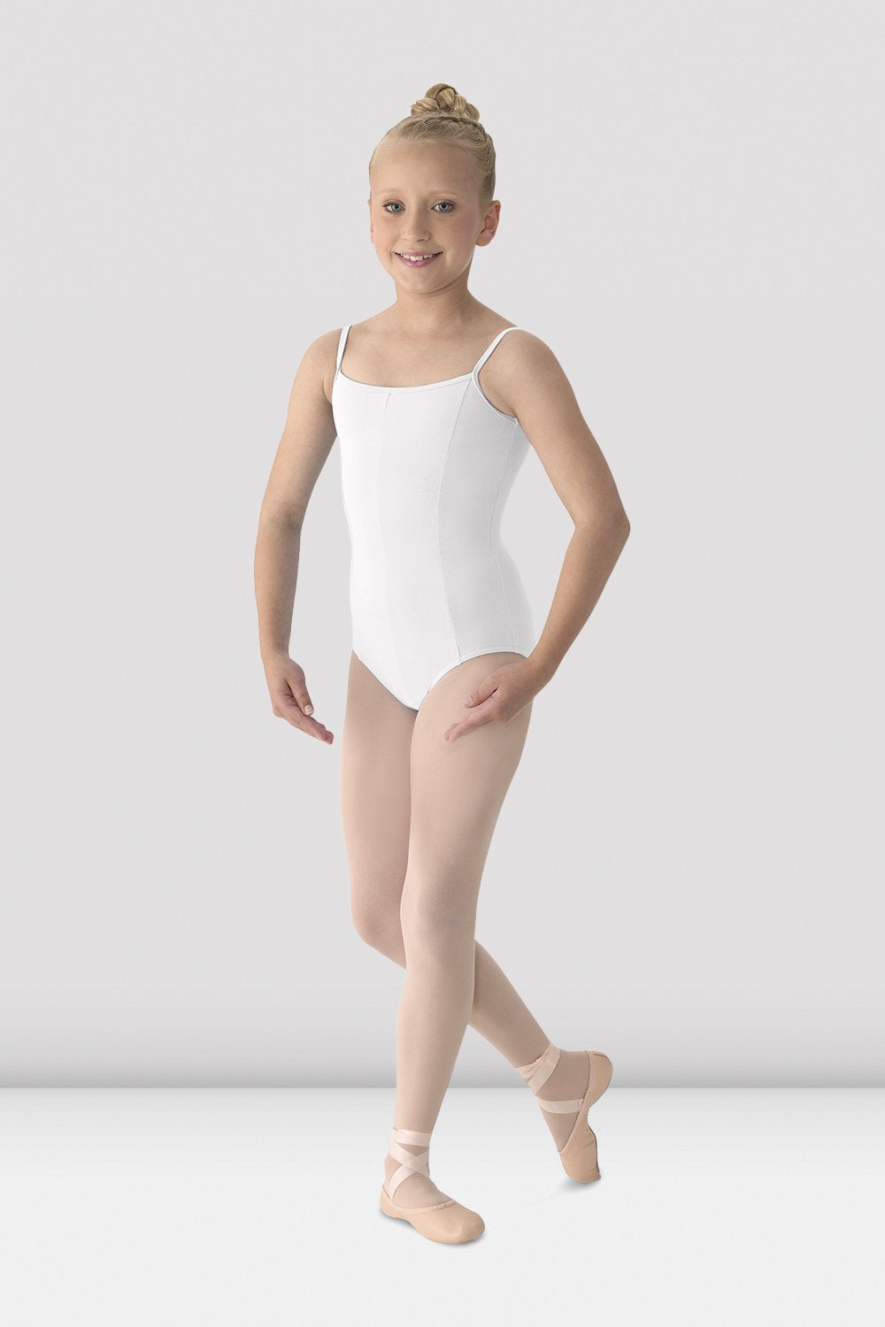 Girls Mirella Princess Seam V Front Camisole Leotard