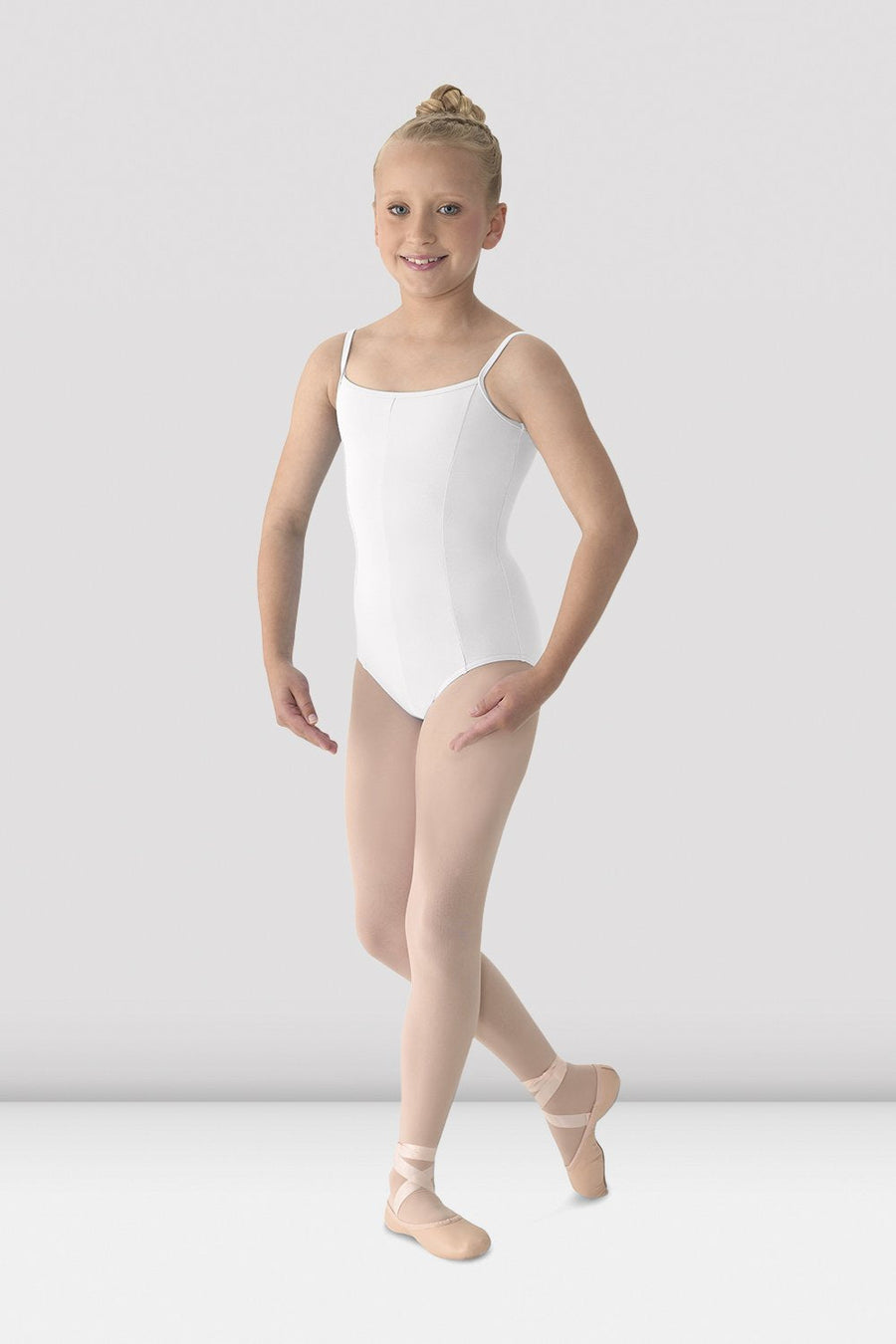 Girls Mirella Princess Seam V Front Camisole Leotard
