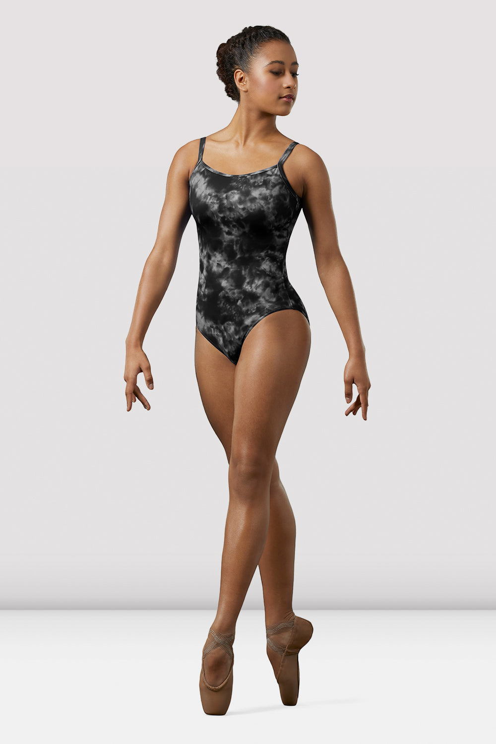 Ladies Mirella Watercolor Scoop Neck Leotard