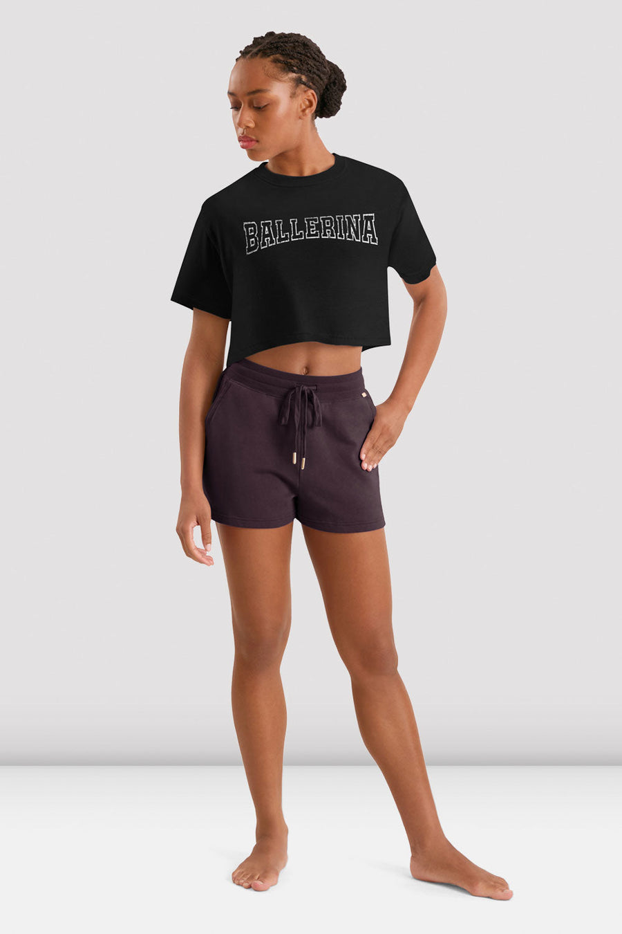 Ladies Mirella Adagio Print Crop Top