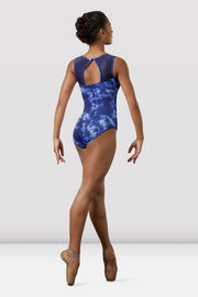 Ladies Mirella Watercolor High Neck Leotard
