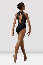 Ladies Mirella Watercolor Halter Leotard