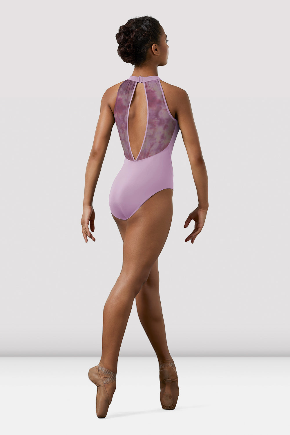 Ladies Mirella Watercolor Halter Leotard