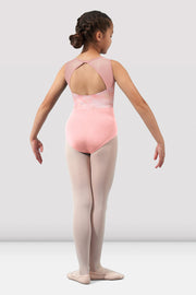 Girls Mirella Watercolor Open Back Leotard