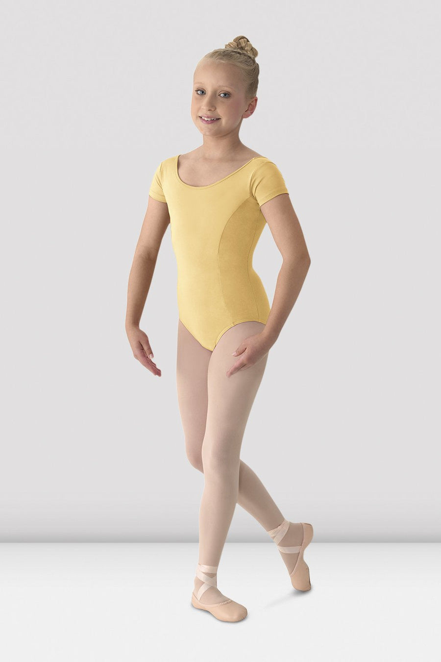 Girls Mirella Classic Short Sleeve Leotard