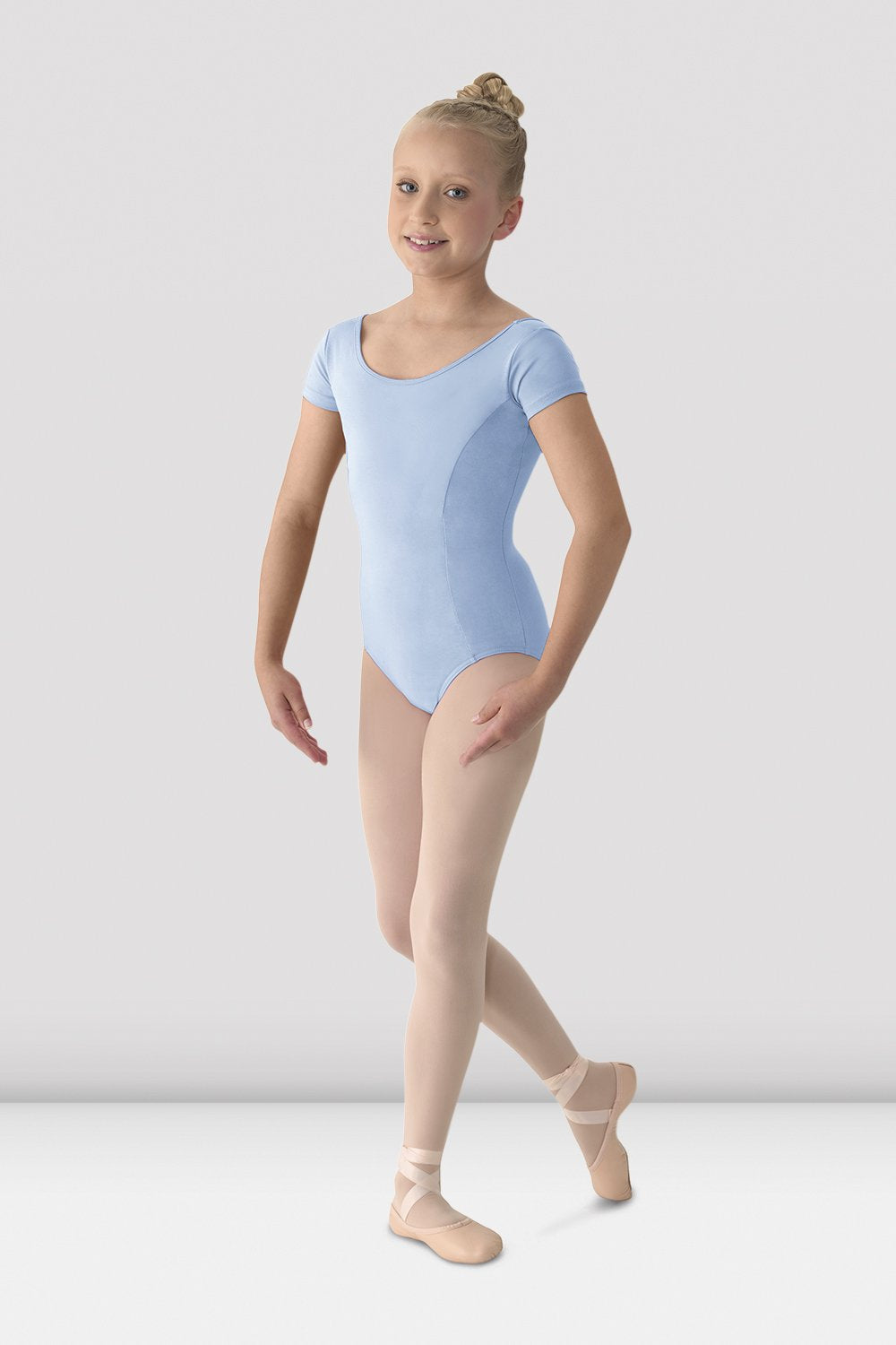 Girls Mirella Classic Short Sleeve Leotard