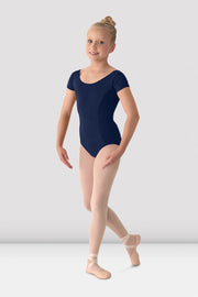 Girls Mirella Classic Short Sleeve Leotard