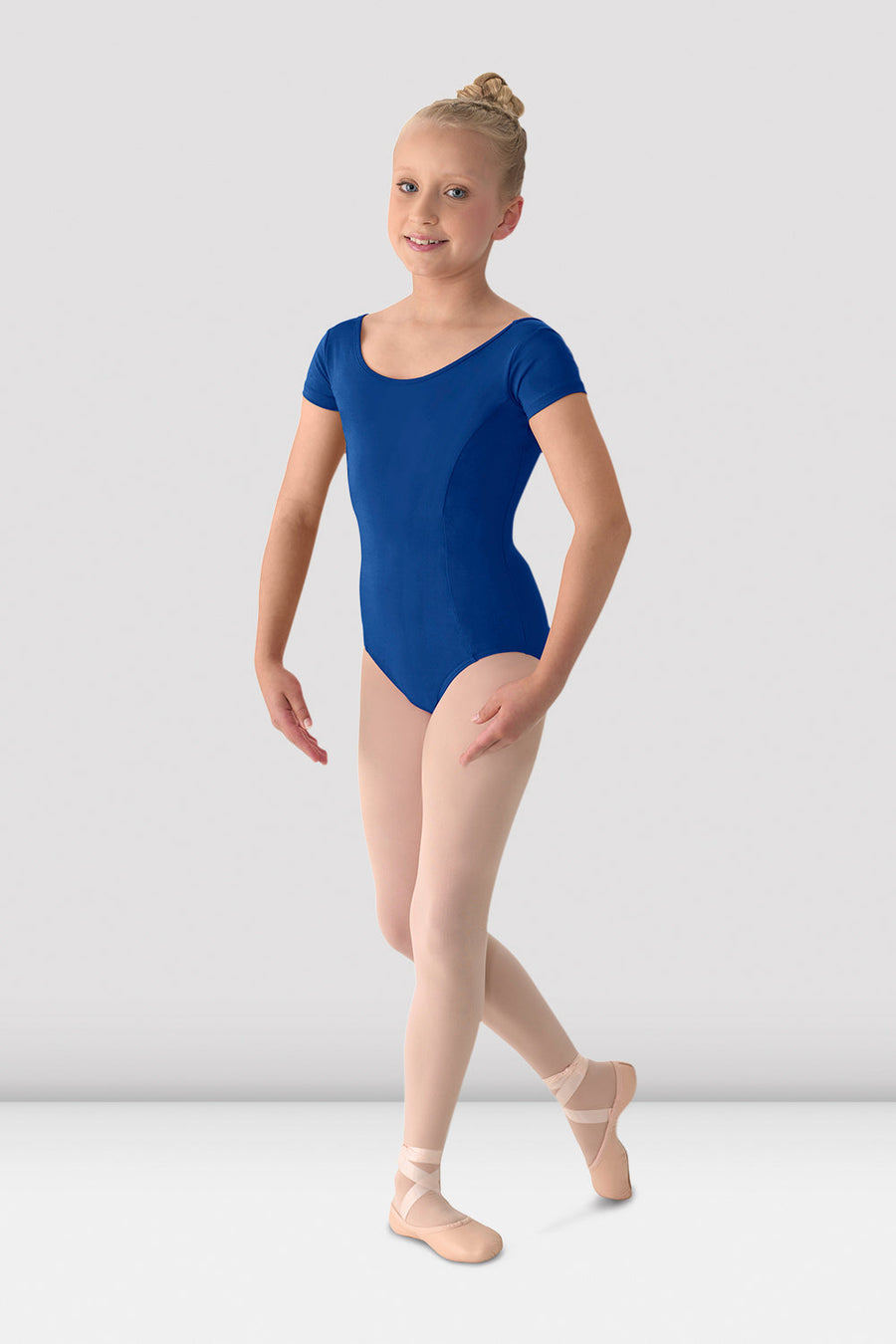 Girls Mirella Classic Short Sleeve Leotard