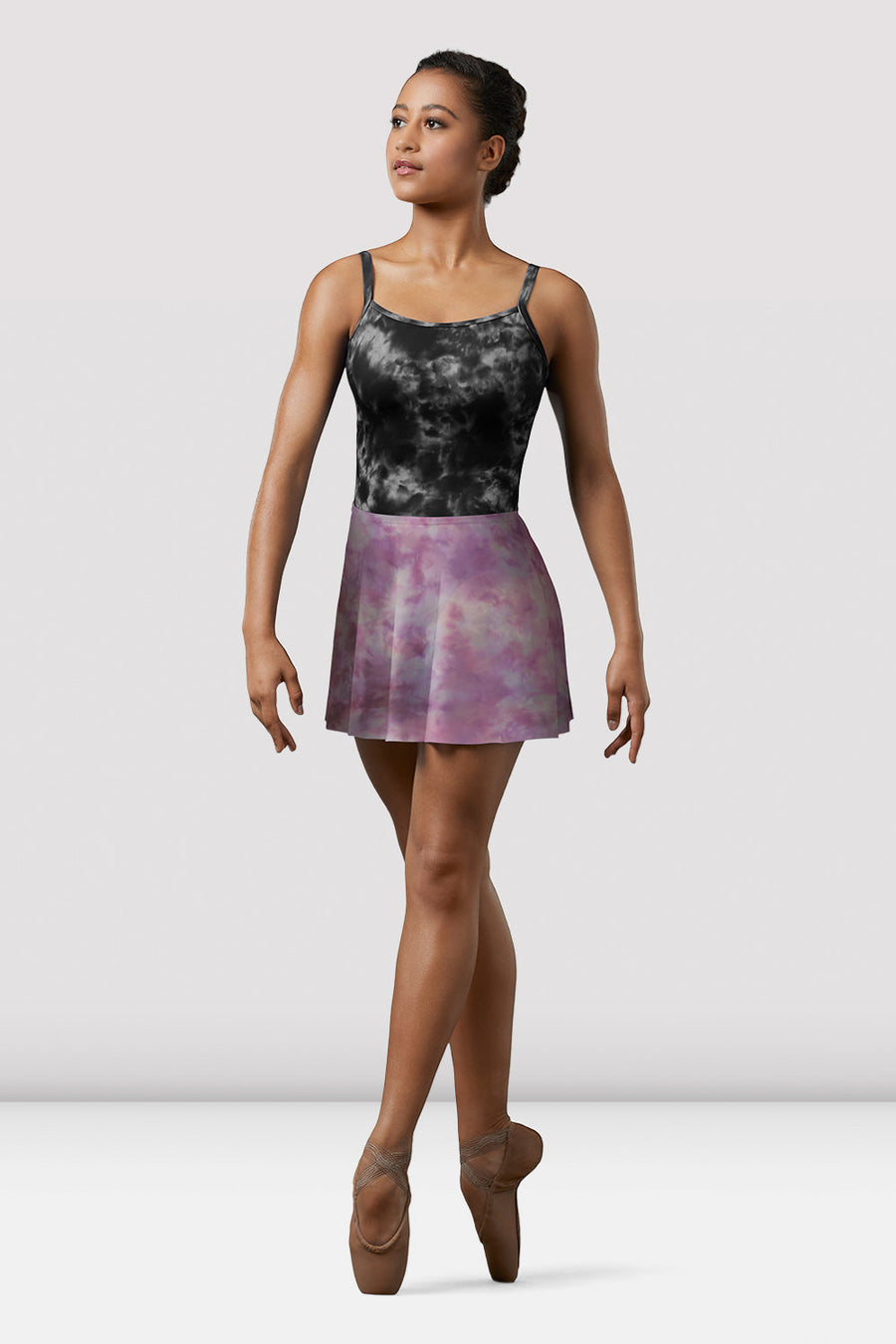 Ladies Mirella Watercolor Mesh Pull On Skirt