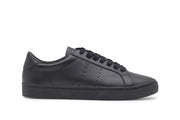 Men's Diamond Cup sneaker in Black leather, side view
