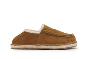 Men's Lodge Slipper in Nutmeg suede, side view