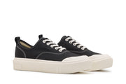 Men's Sato Oxford in Black canvas, three-quarter view