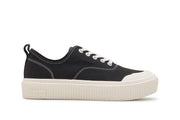 Men's Sato Oxford in Black canvas, side view